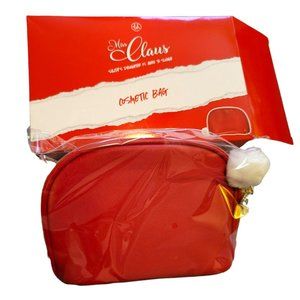 Miss Claus Red Hat Cosmetic Bag Santa's Daughter is Here to Sleigh NIB JJ3359